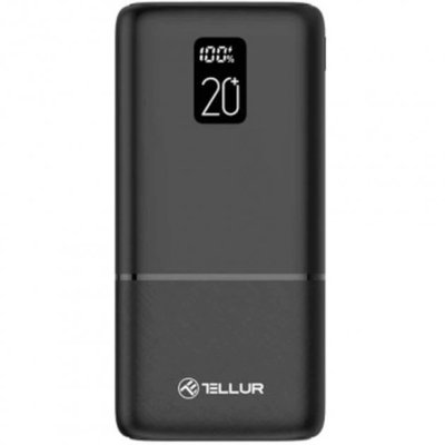 Power Bank Tellur PD202 Boost Pro 20000mAh 22.5 W Black. Універсальна мобільна батарея. TPD202 фото