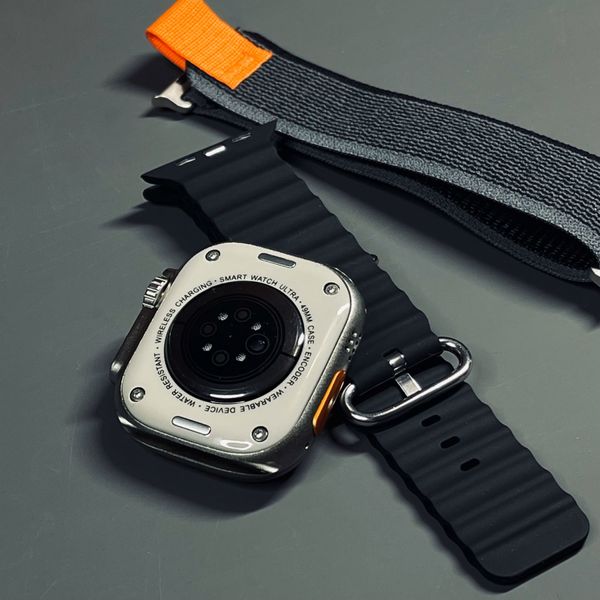 Абсолютно новий смарт-годинник AMOLED HW69 Utra 2 49 мм (series 9) Gray-Black HW69UAGB фото