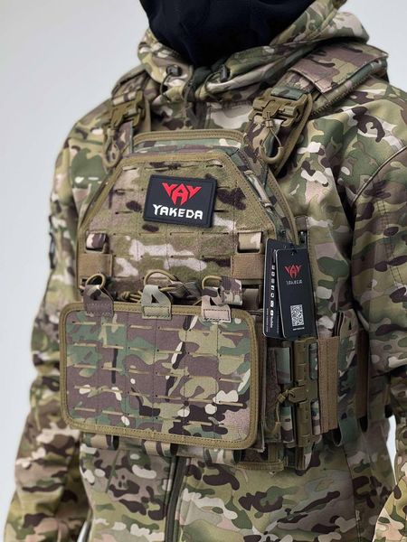 Плитоноска Якеда Yakeda VT-6094A Мультикам швидкий скид 4 точки. Тканина Cordura 1000D 756 фото