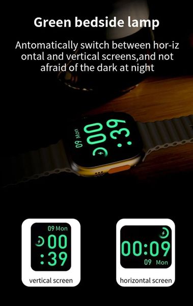 Смарт годинник Airplus Smart Watch 8 Series GS8 ULTRA PREMIUM Black GS8UPB фото