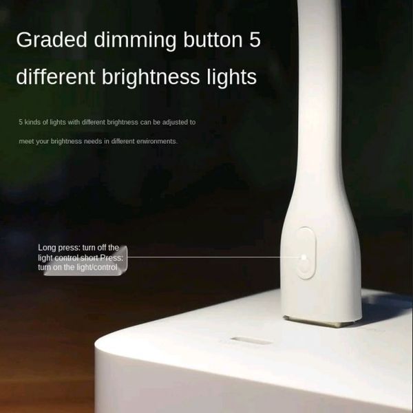 Лампа Xiaomi портативна світлодіодна ZMI LED 2 Гнучка з живленням від USB (5 рівнів яскравості) AL003 фото