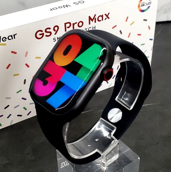 Смарт годинник GS9 Pro Max 45 mm Amoled екран українська мова Black GS9AB фото