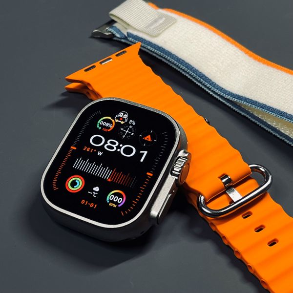 Абсолютно новий смарт-годинник AMOLED HW69 Utra 2 49 мм (series 9) Orange HW69UAO фото