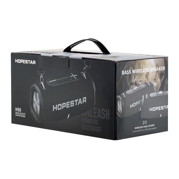 Портативна Bluetooth - колонка Hopestar H50 Black 15155 фото